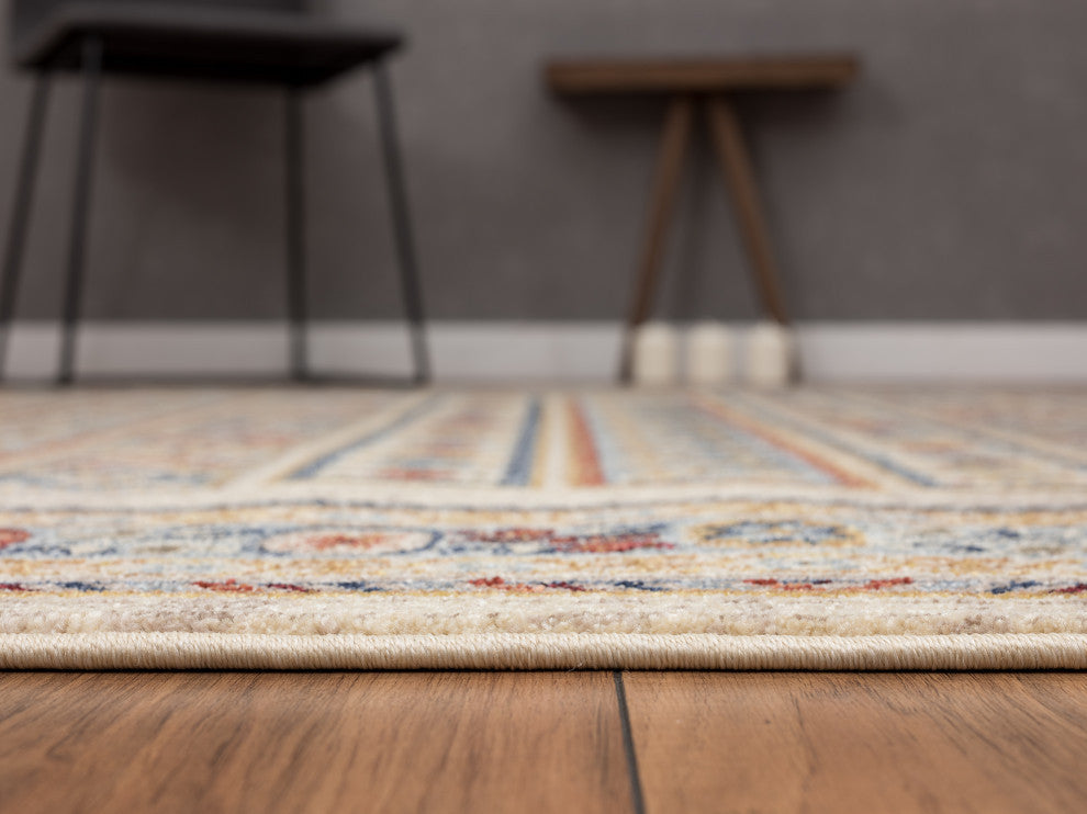 Abani Mesa MES180A Southwest Beige Tribal Pattern Area Rug