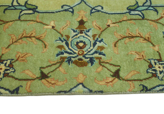 Fine Vintage Distressed Daphne Lt. Green/Green Rug, 6'6 x 9'10