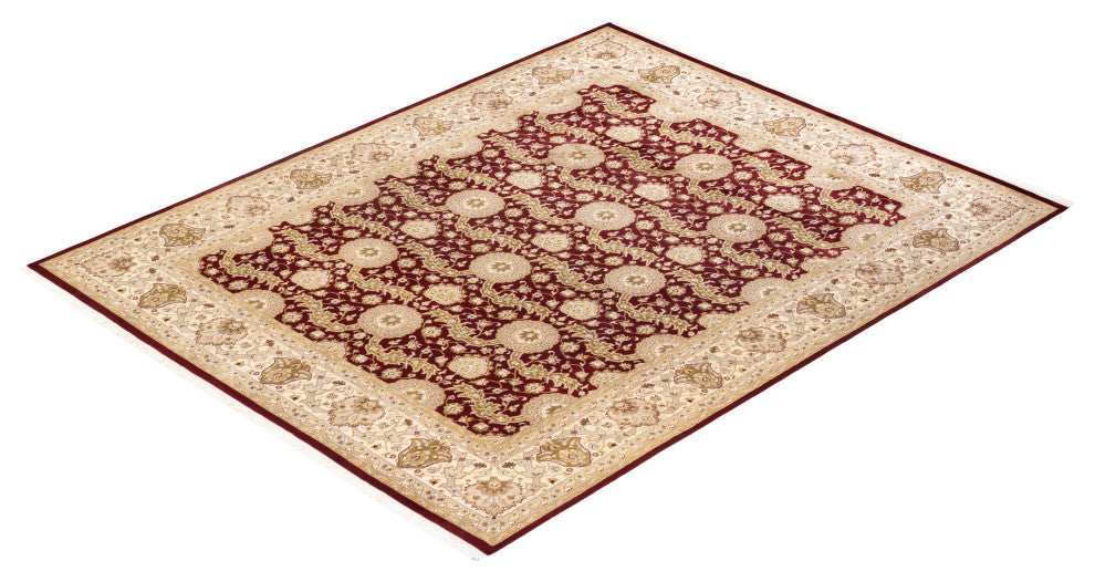 Myanaung One-of-a-Kind Hand-Knotted Area Rug Red, 8'0"x10'1"