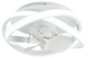 12.5-inch Modern White Small LED Flush Mount Ceiling Fan