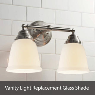23103-4 Replacement Bell Shaped Antique Glass Shade, 4 Pack