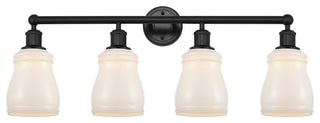 Innovations 616-4W-BK-G391 Ellery 4 Light Bath Vanity Light, Matte Black