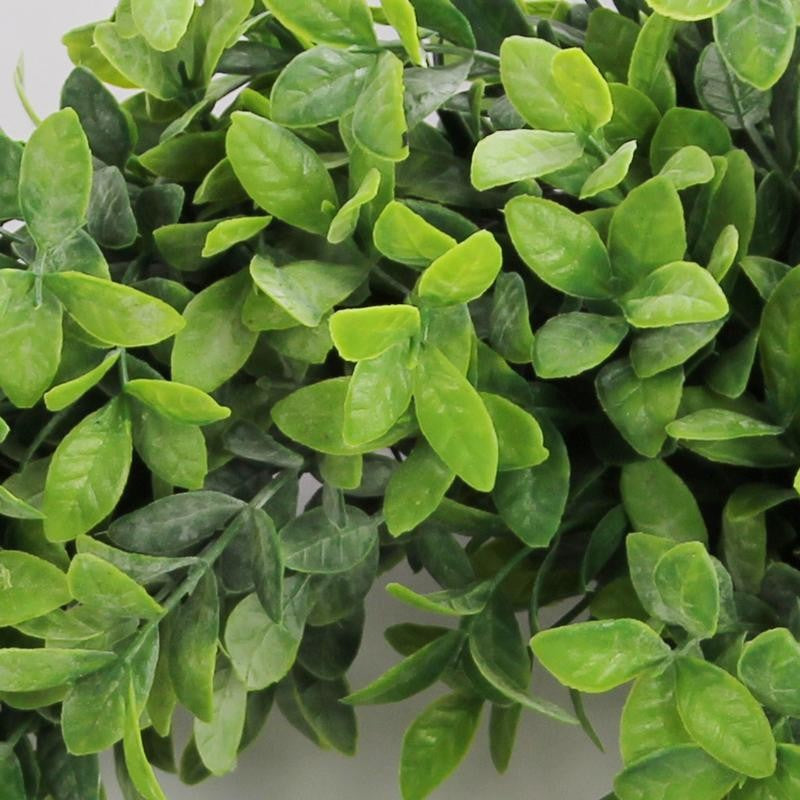 Admired By Nature Artificial Frosted English Boxwood Wreath, 18"