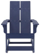 Finn Set of 2 Outdoor Rocking Adirondack Chair-Rust Resistant Hardware, Navy