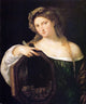 Titian Profane Love, 20"x25" Wall Decal Print