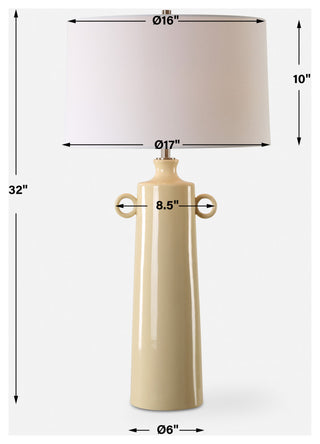 Uttermost Florero Pale Yellow Table Lamp