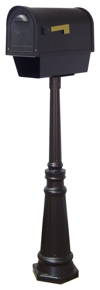 Classic Mailbox, Newspaper Tube, Locking Insert & Post, Direct Burial Kit