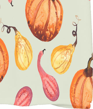Gourds Galore 18"x30" Light Green Fall Print Kitchen Towel