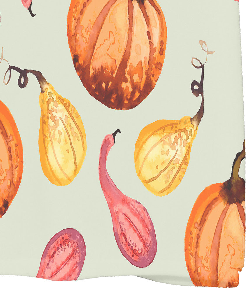 Gourds Galore 18"x30" Light Green Fall Print Kitchen Towel
