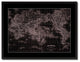 World Vintage Vivid Sepia Map Canvas, 28"x37"