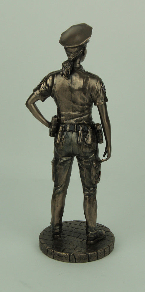 Police Woman To Protect and Serve Police Officer Tribute Statue