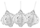 Rhinestone and Glitter Onion Christmas Ornaments, Set of 3