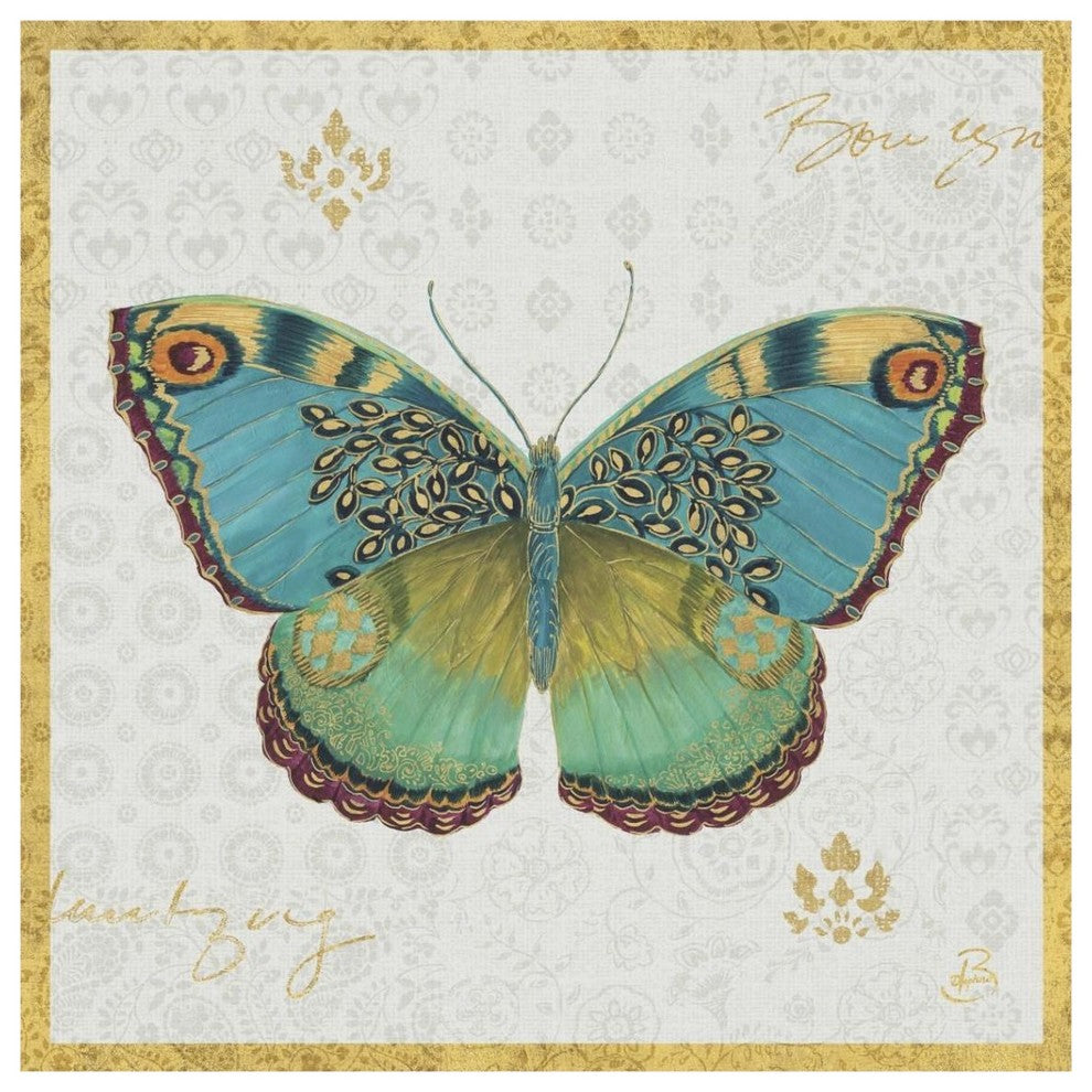 "Bohemian Wings Butterfly VA" Digital Paper Print by Daphne Brissonnet, 38"x38"