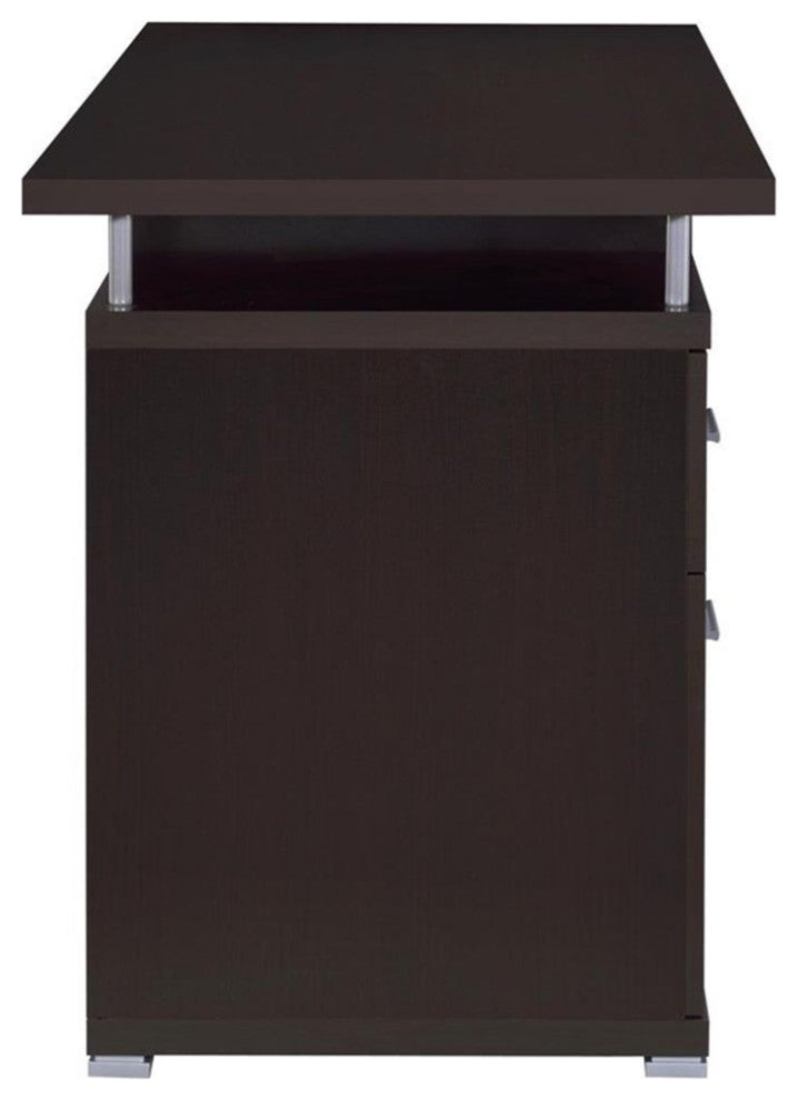 Coaster Tracy Contemporary 2-drawer Wood Computer Desk Cappuccino