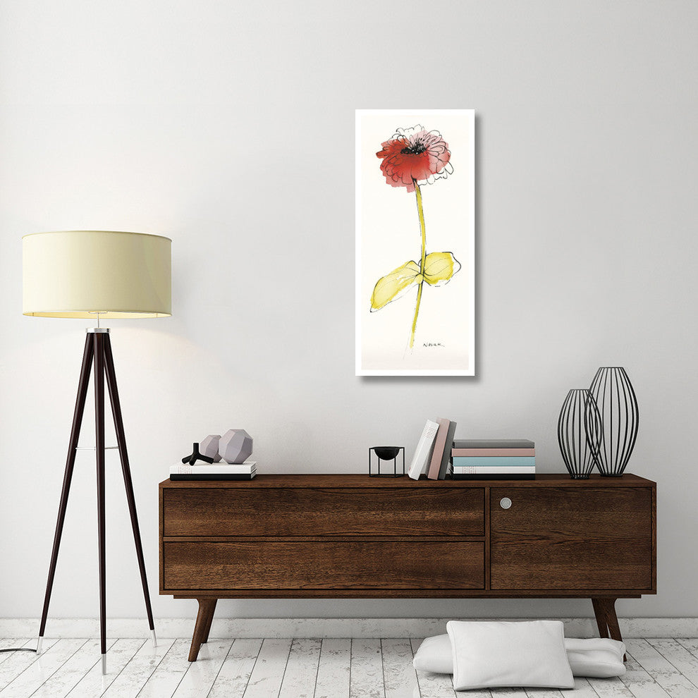 "Zinnia IV" Digital Paper Print by Shirley Novak, 20"x46"