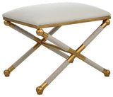 Uttermost 23732 Socialite White Small Bench