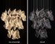 Luxury Modern Led Light Chandelier For Staircase, Gold, 8 Lights, Cool Glow