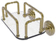 Que New Wall Mounted Guest Towel Holder, Unlacquered Brass