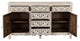 Delaney Carved Sideboard, Distressed Off-White