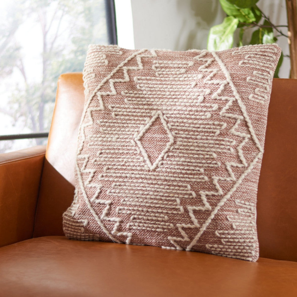 Safavieh Lannie Pillow Peach 18" X 18"
