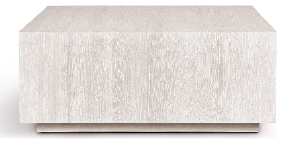 Layne 42" Square Coffee Table With Casters by Kosas Home, White Wash