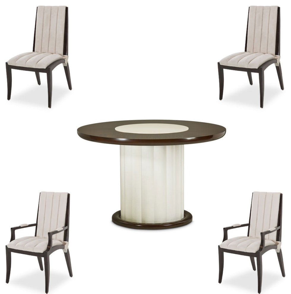 AICO Furniture Paris Chic 5 Piece Dining Table Set