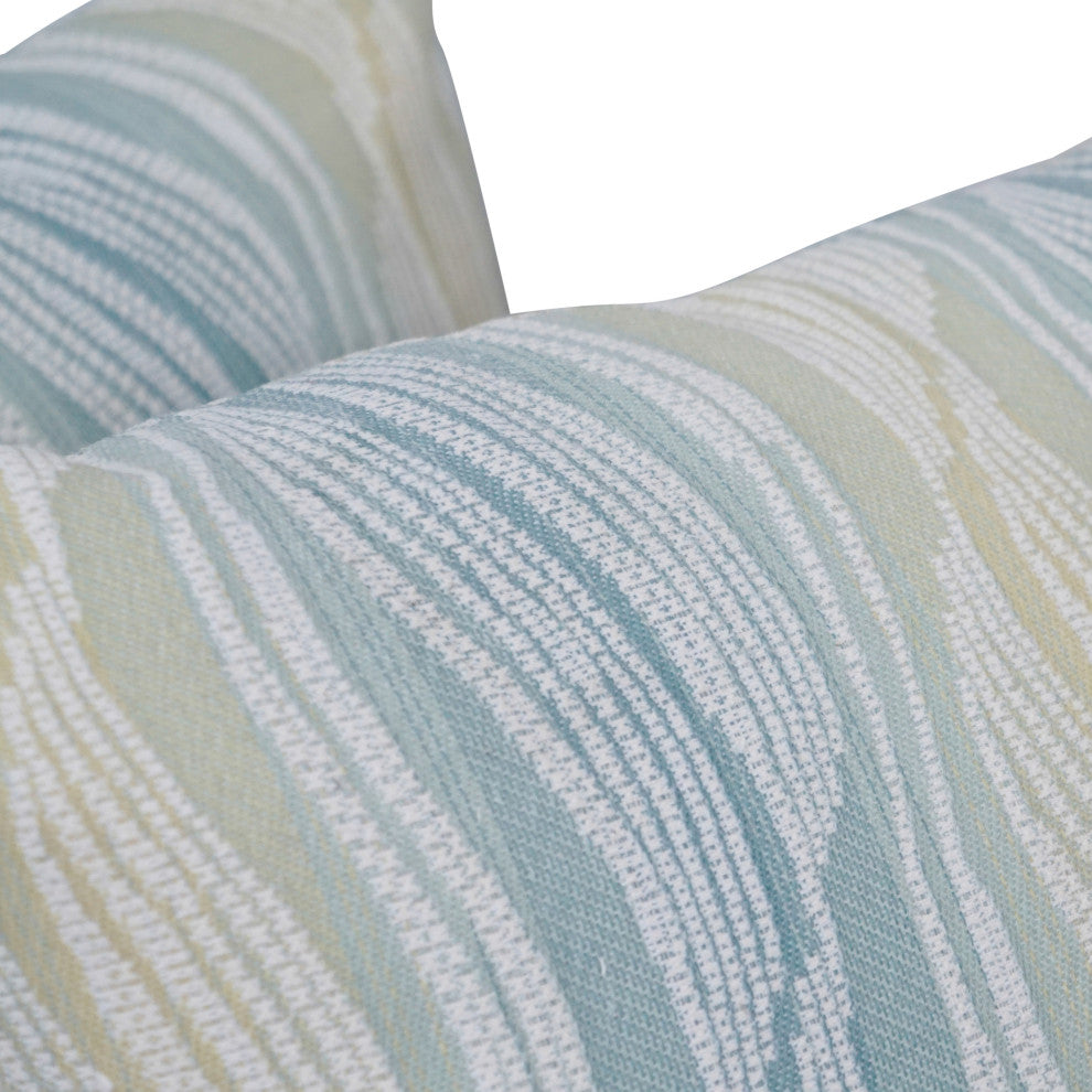 17" Jacquard Throw Pillows With Inserts, Set of 2, Clove Seagla