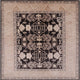 Ahgly Company Indoor Square Mid-Century Modern Area Rugs, 8' Square
