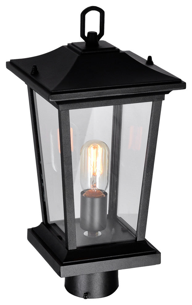 Leawood 1 Light Black Outdoor Lantern Head