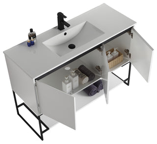 Urbania Vanity Set, White, 48", Single Sink