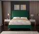 Jasmine Velvet Bed, Green, King