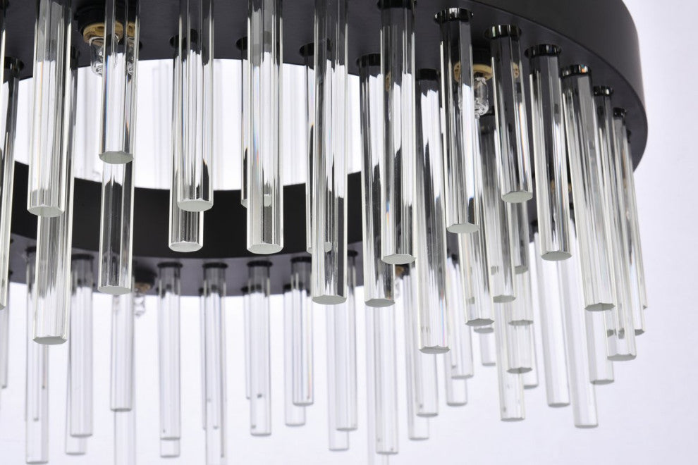 Modern Black 14-Light Pendant