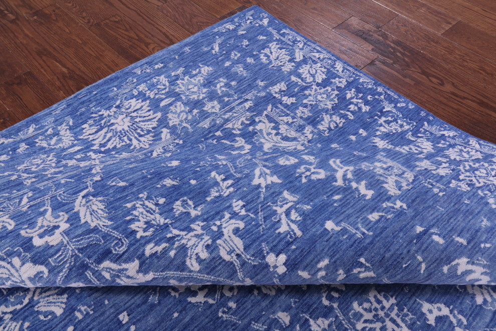 8' 0" X 10' 1" Persian Wool & Silk Hand Knotted Rug - Q15798