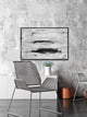"Brief Struggle" Floater Framed Painting Print on Canvas, 30x20