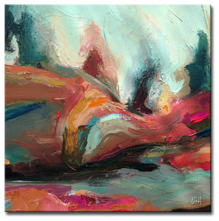 Ready2HangArt ' ABS XII' Abstract Canvas Wall Art, 12"x12"