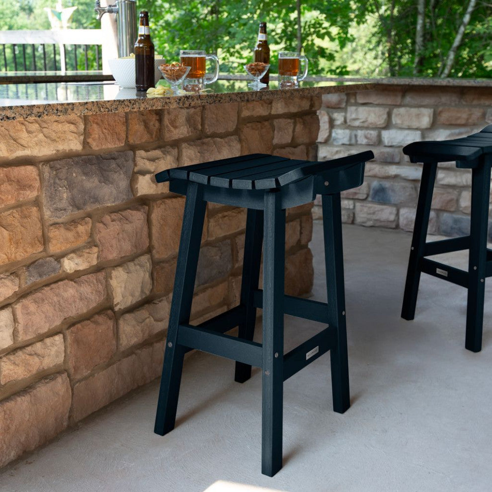 Summit Square Bar Height Stool, Federal Blue