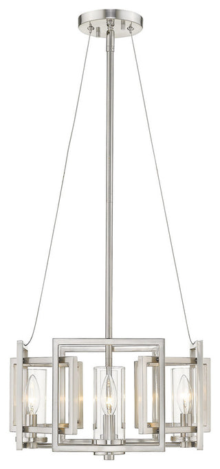 Marco Semi-Flush, Convertible, Pewter With Clear Glass