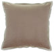 Velvet Flange Natural 18" Throw Pillow