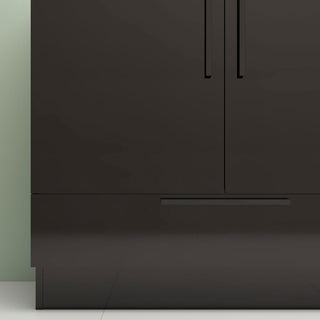 Carla 60" Freestanding Bathroom Vanity With Single Sink, Gloss Black