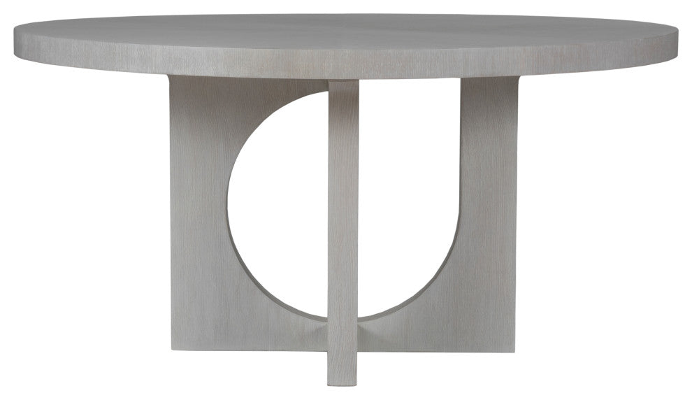 Misty Gray Apostrophe Round Dining Table