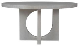 Misty Gray Apostrophe Round Dining Table
