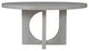Misty Gray Apostrophe Round Dining Table