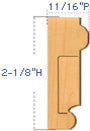 Chatham Dentil Chair-Rail Molding