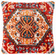 Surya Savona SVA-006 21"x21" Pillow Cover, Beige/Burnt Orange/Red/Teal/Charcoal