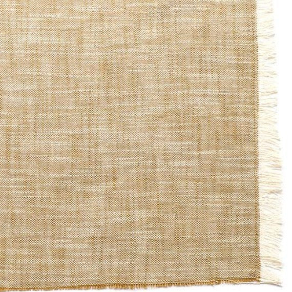 Set of Eight Pale Yellow Woven Textured Placemats