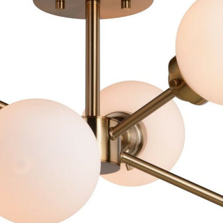 Orbit 25-in. Semi Flush Ceiling Light Muted Brass