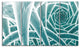 Blue Fractal Endless Tunnel, Abstract Canvas Art Print, 48"x28", 4 Panels