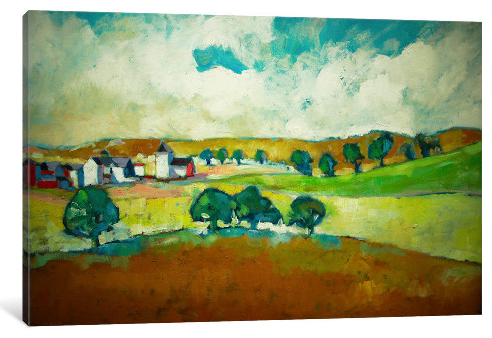 "Beyond The Trees" by Eddie Barbini, Canvas Print, 40"x26"