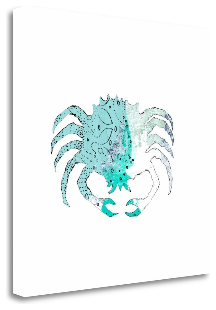 "Blue Crab" By Sarah Ogren, Giclee Print on Gallery Wrap Canvas, Ready to Hang