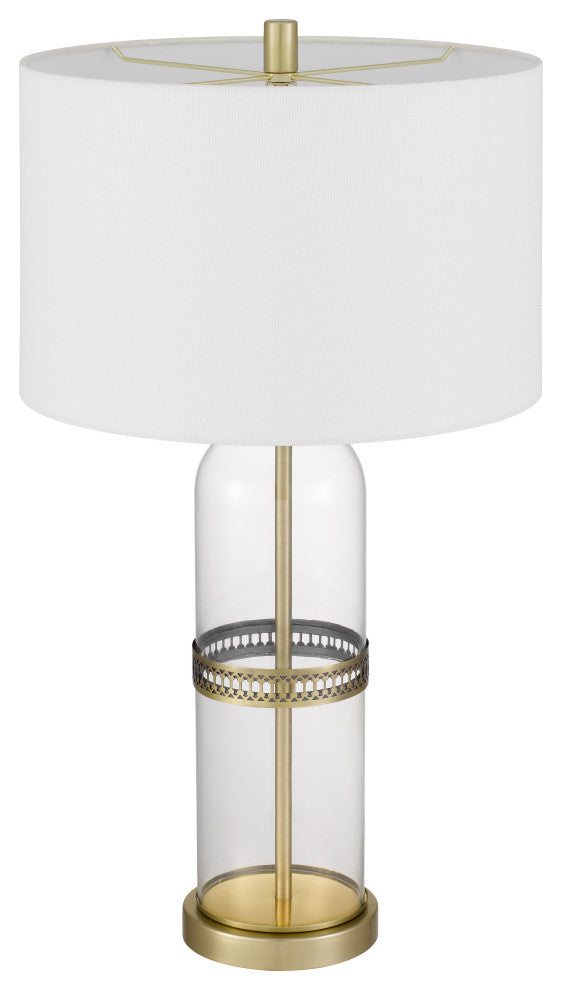 Lenoir 28" Height Antique Glass Table Lamp